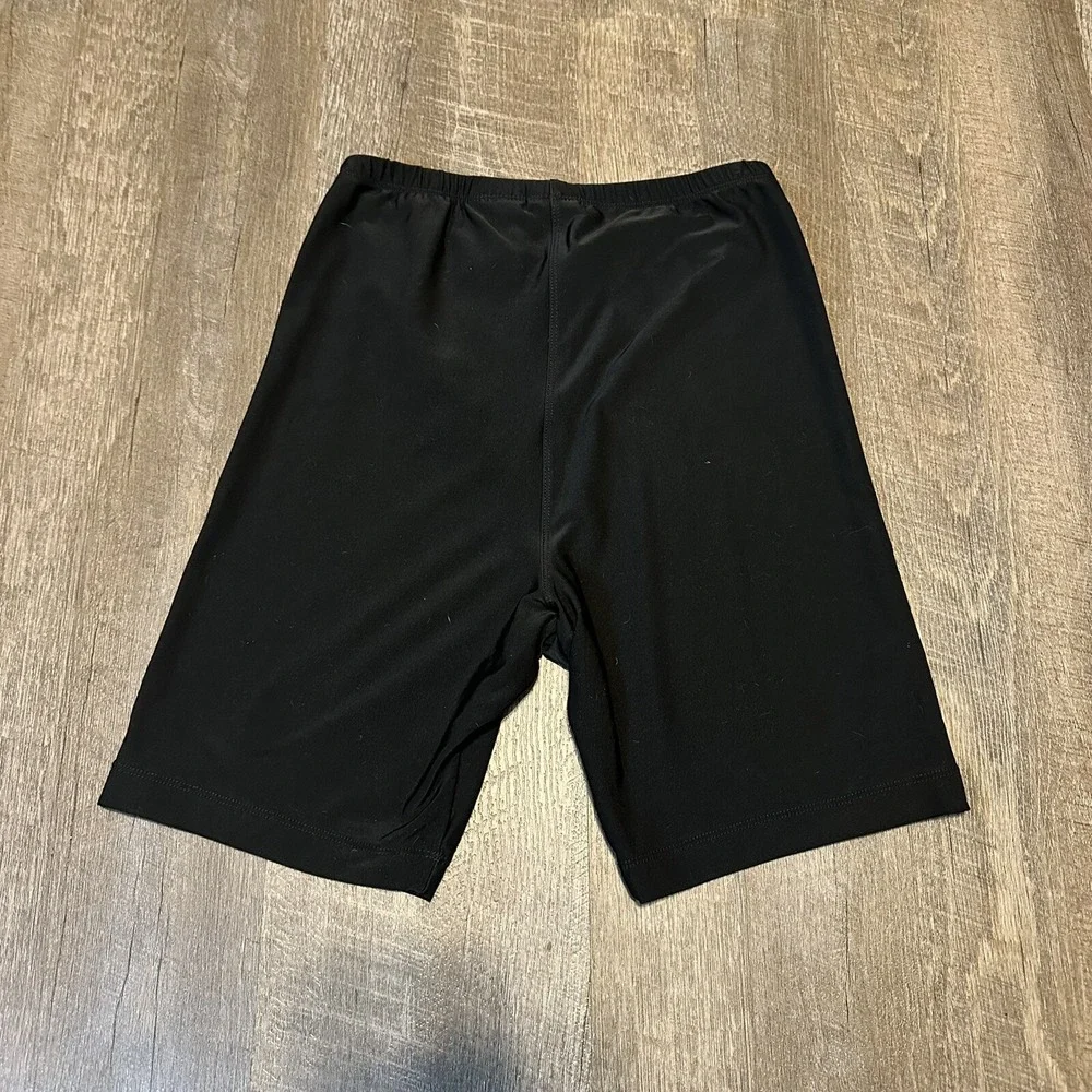 Vintage 90s Nike F.I.T Black Compression Biker Shorts Size 14 High‎ Waist